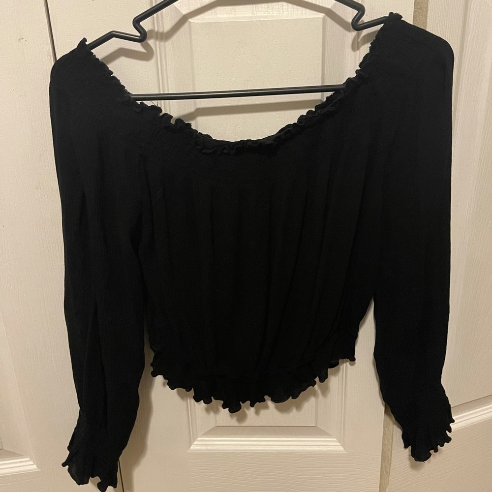SHEIN off the shoulder crop top